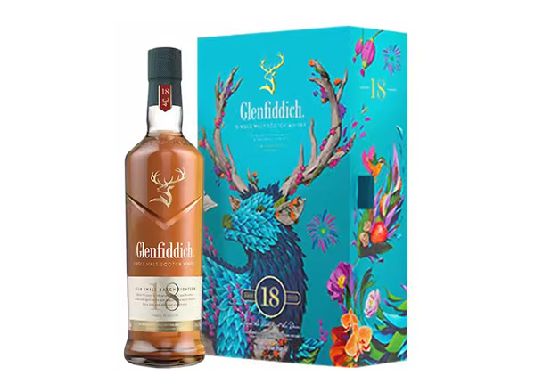 黑河格兰菲迪回收格兰菲迪18年700ml春节礼盒装Glenfiddich苏格兰威士忌