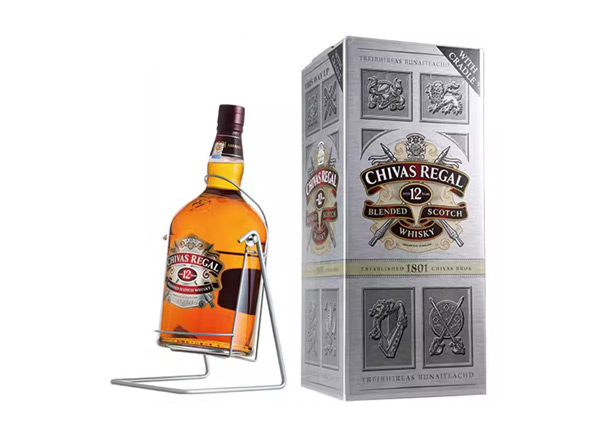 黑河芝华士12年威士忌回收4500ml 9斤装4.5L进口Chivas Regal洋酒礼盒行情价格